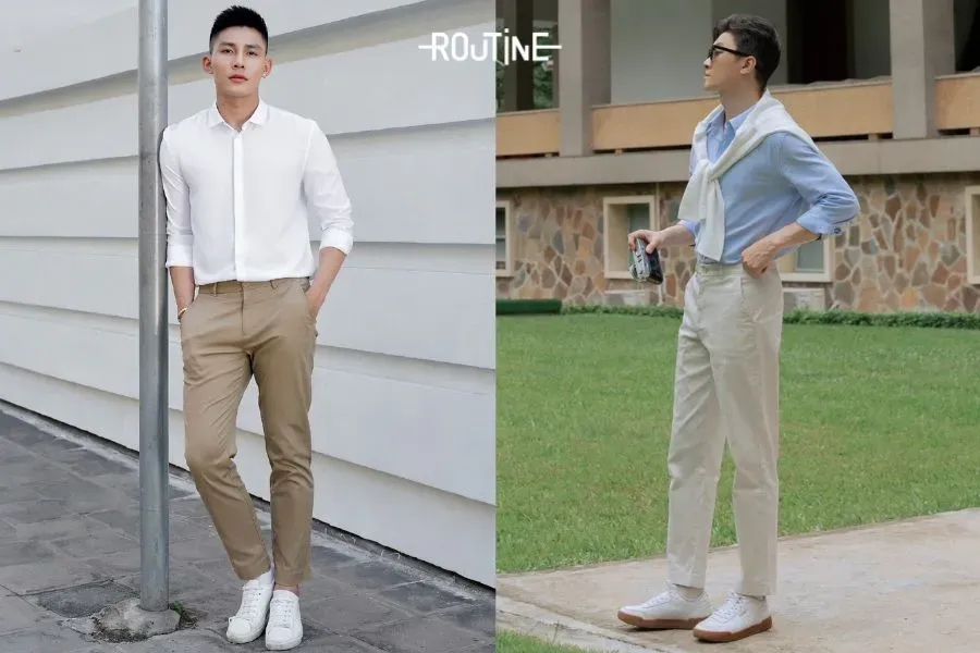 thương hiệu áo sơ mi trẻ trung routine